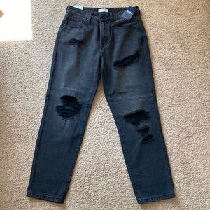 Forever 21 Black Boyfriend Jeans
